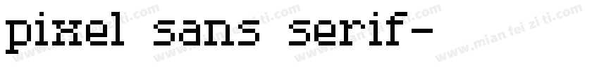 pixel sans serif字体转换
